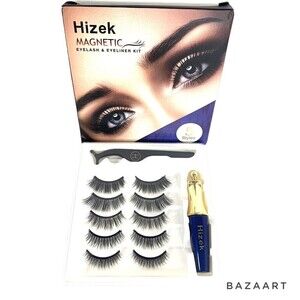 Magnetic FalseEyelashes, 5 Pair Different Style And Eyeliner Kit.